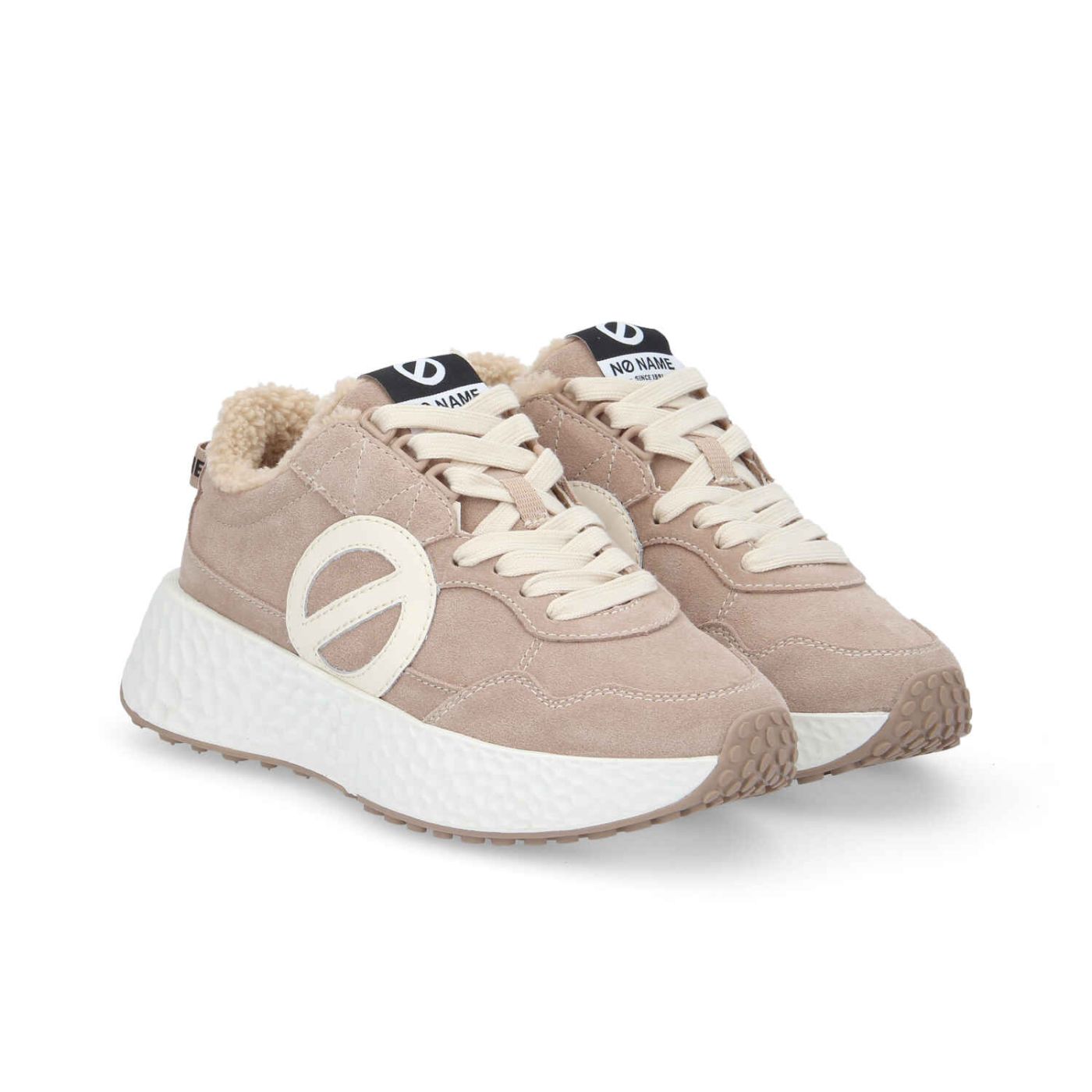 CARTER JOGGER W  -  SUEDE/COCOON  - NUDE/BIANCO SPORCO